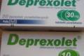 2 opakowaniaDeprexolet 30 mg  oraz 2 opakowania  deprexolet 10 mg