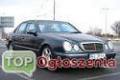 Transport os�b, szybka paczka - granatowy Mercedes E-klasse W210 z 2001r